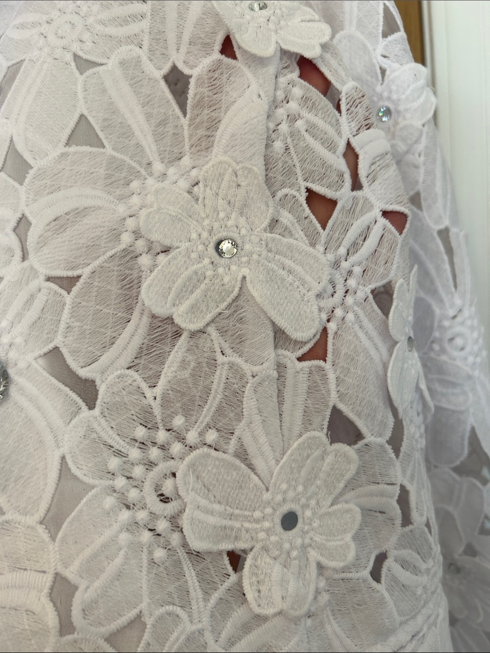 Vintage Floral Appliqué Blazer Size S-M